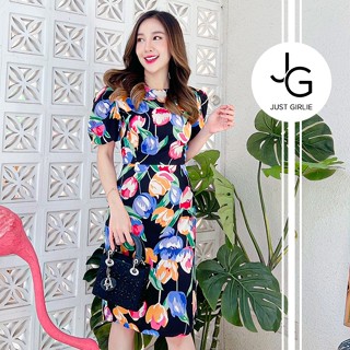 🌷Dress Adalie🌷เดรสผ้าพิมพ์ลายดอก ดีไซน์แขนบอลลูน น่ารัก สดใส…