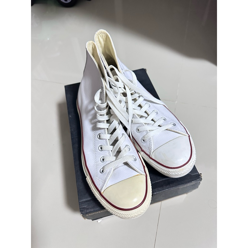 รองเท้า converse หนังขาวแท้