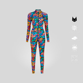 [DarkCat] Bodysuit ชุดกีฬา กัน UV ตีกอล์ฟ ว่ายน้ำ ดำน้ำ ฟรีไ…