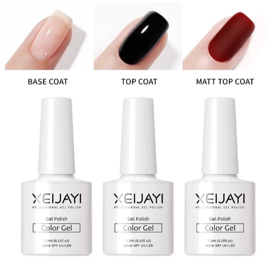 XEIJAYI Base Coat | Top Coat | Matte Top Coat ขนาด 7.3ml (ขวดขาว)