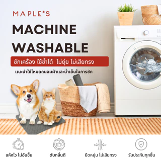 MAPLE'S แผ่นรองฉี่สัตว์เลี้ยง Pet Pee Pad ซักใช้ซ้ำได้ ผ้าซับฉี่ ผ้ารองฉี่หมา คลุมเบาะ แผ่นเจลเย็น