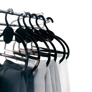 ไม้แขวนพลาสติกแบบวงรี สำหรับผ้าคลุมฮิญาบ ผ้าพันคอ เนคไท บรรจ…