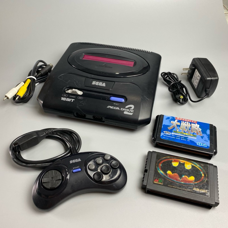 SEGA Mega Drive 2 Original Japan (MD2) | NTSC-J | เครื่องเกมเมก้าไดร์ฟแท้ญี่ปุ่น จอยแท้ 1 หม้อแปลงไฟ
