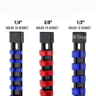ที่เก็บลูกบล็อก รางใส่ลูกบล็อก มี 3 ขนาด 1/2" 3/8" 1/4"