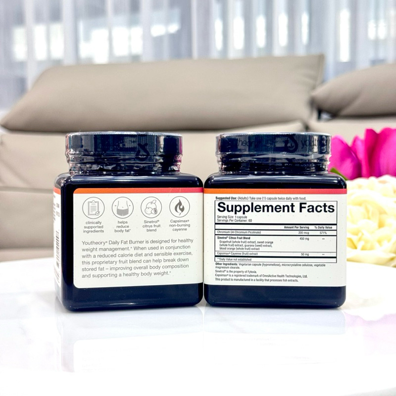 Youtheory daily fat burner 130เม็ด /60เม็ด - รูปที่ 5