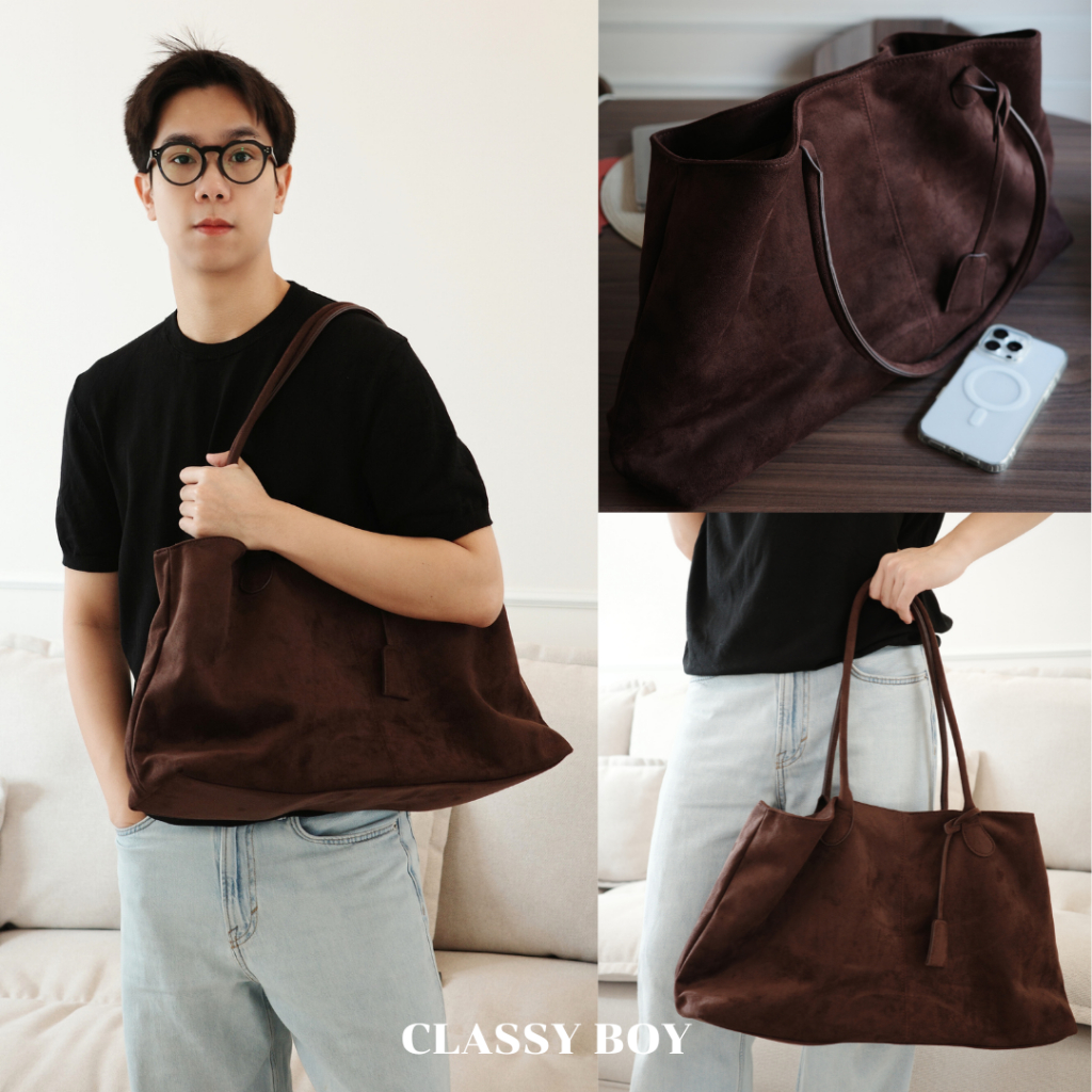 กระเป๋าถือหนังกลับสไตล์เกาหลีรุ่นแบกแบ็ก Unisex - BAK BAG CLASSY BOY