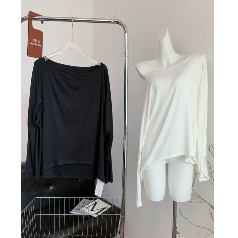 เสื้อกันแดด เสื้อชายหาด แขนยาวหลวมๆ แห้งไว ใส่คู่กับบิกินี่ spandex summer#0719 - รูปที่ 5