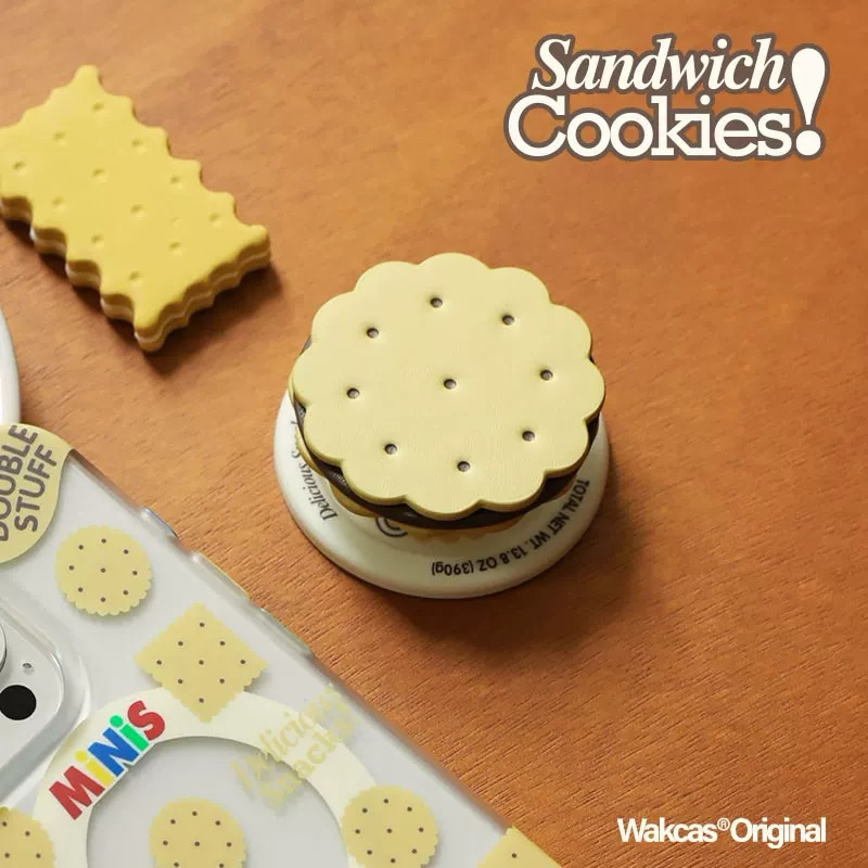 (พรี) กริ๊บต๊อก Cookies &Cream  ที่จับมือถือแม่เหล็กดีไซน์คุกกี้สุดเก๋! 📱🍪