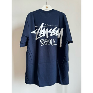 [ของแท้] STÜSSY SEOUL TEE NAVY พร้อมส่ง