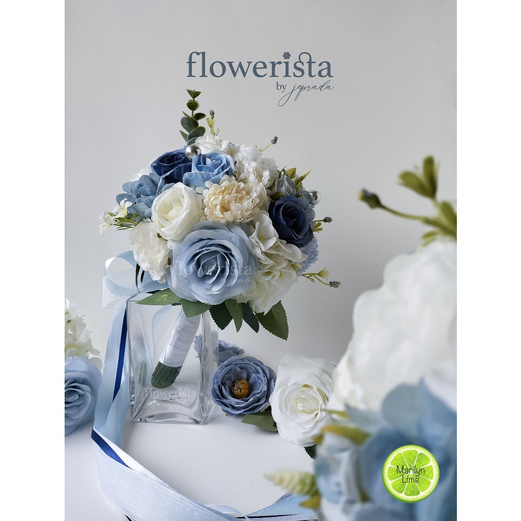 [Pre-Order] ช่อดอกไม้งานแต่ง PreWedding ช่อเจ้าสาว ช่อดอกไม้ประดิษฐ์ จากผ้า, ใบไม้ประดิษฐ์ ถ่ายภาพ PreWedding สวยมากๆ
