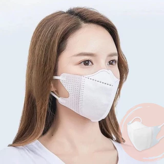 AT.Store หน้ากากอนามัย 3D Mask [แพ็ค 10 ชิ้น] CAREION ทรงเกาหลี กันฝุ่น PM 2.5 หายใจสะดวก สายนิ่มไม่เจ็บหู (หนาพิเศษ)