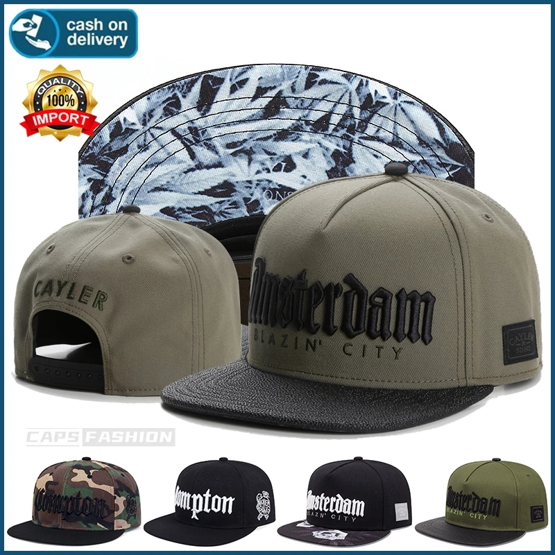 หมวกเบสบอล สไตล์ฮิปฮอป ปักลายตัวอักษร แฟชั่น กีฬา snapback cap สําหรับผู้หญิง และผู้ชาย สามารถปรับได้