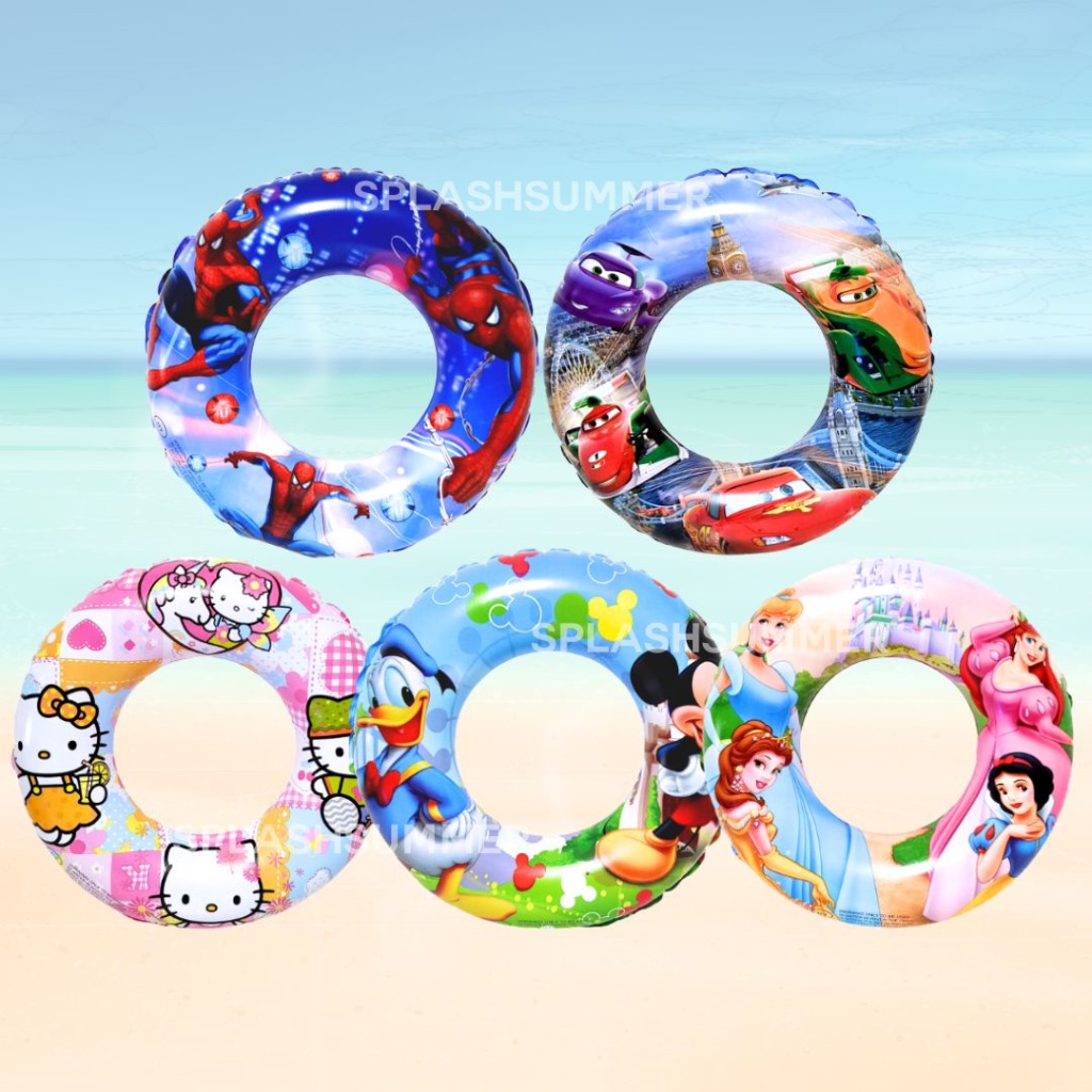 ห่วงยางเด็กเป่าลม #70 ห่วงยางเป่าลมลายการ์ตูน Swim Ring