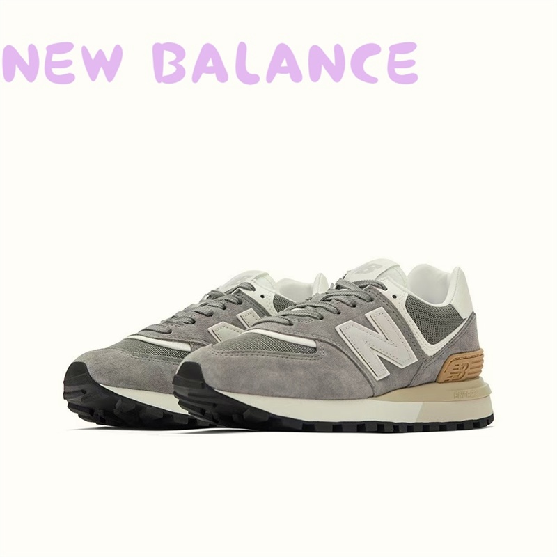 【100% แท้ นิวบาลานซ์】new balance u574 รองเท้าผ้าใบหนังนิ่มสบาย ๆ สำหรับคู่รัก purple U574LGBB