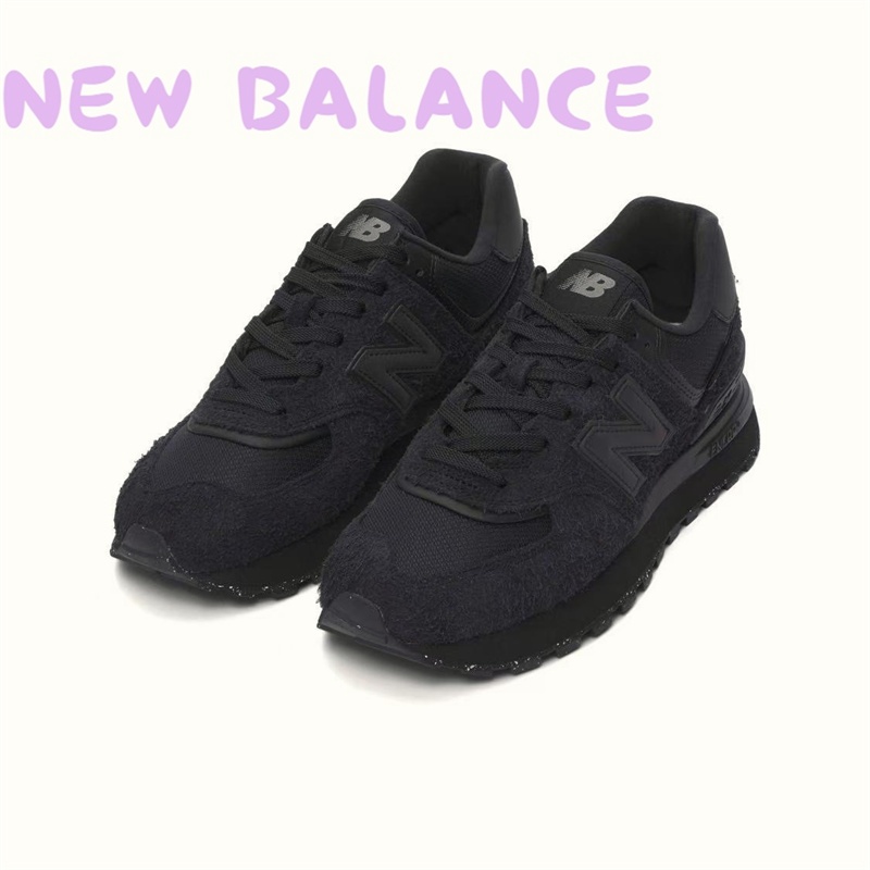 【100% แท้ นิวบาลานซ์】new balance u574 รองเท้าผ้าใบหนังนิ่มสบาย ๆ สำหรับคู่รัก purple U574LGBB