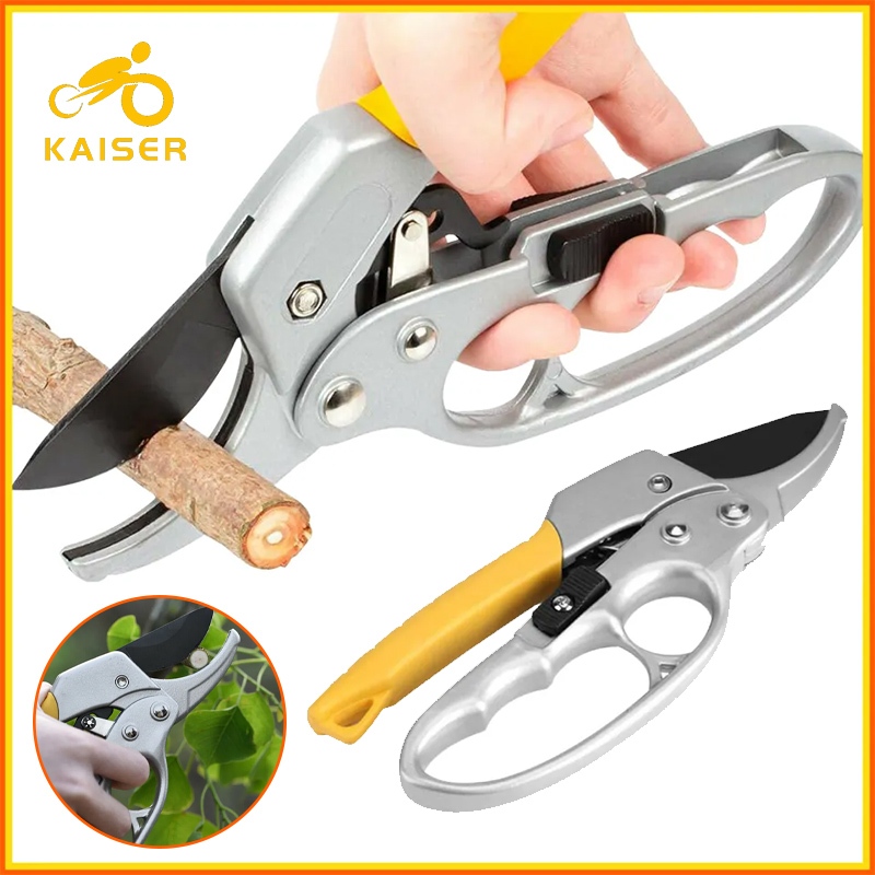KAISER กรรไกรตัดกิ่งไม้SK5 กรรไกรสแตนเลส กรรไกรสำหรับตัดแต่งกิ่งไม้ ดอกไม้ เครื่องมือจัดทำสวน เบาแรงกด ตัดง่าย