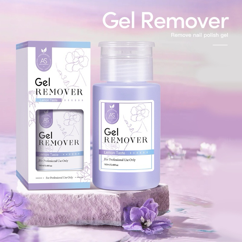น้ำยาล้างสีเจลAS น้ำยาเช็ดเล็บAS Remover / Cleanser ขวดปั้มใช้งานง่าย สะดวกรวดเร็ว