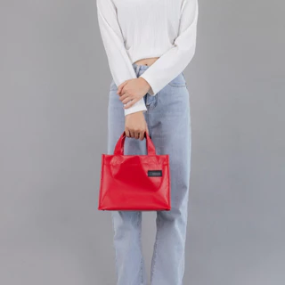 กระเป๋าถือ กระเป๋าผ้าใบกันน้ำ 2 ขนาด พกพาสะดวก SIMPLE BAG KIDNAP ME.