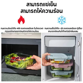 Ventas กล่องแก้ว กล่องอาหารแก้ว กล่องแก้วถนอมอาหาร ทนความร้อน เข้าเตาอบไมโครเวฟและช่องแช่แข็งได้