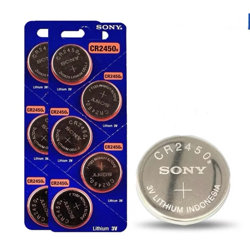 ถ่านSONY CR2450 Lithium 3V แผง5ก้อน