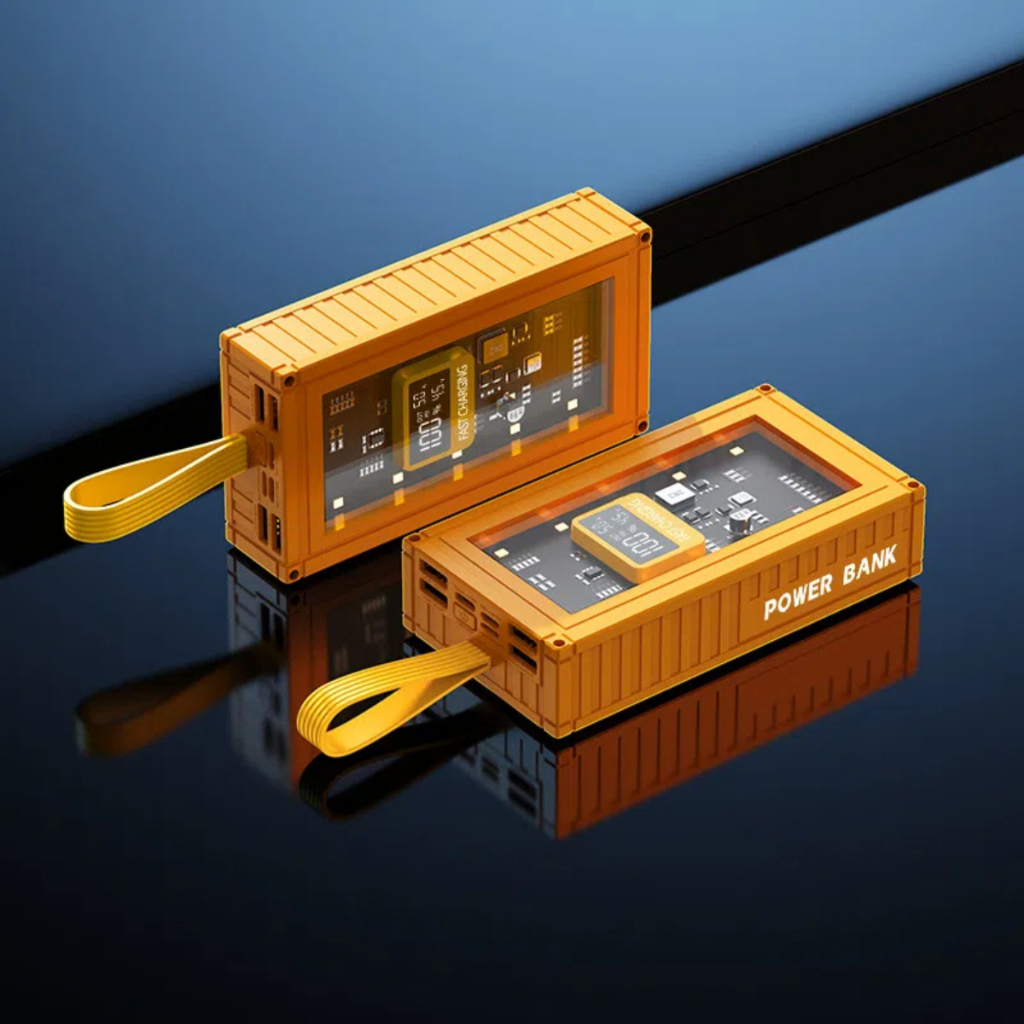 【ไฟ LED Super Dazzle】พาวเวอร์แบงค์ 50000mAh 80000mAh ชาร์จเร็ว100W powerbank พร้อมไฟ LED fast charge แบตสำรอง ใช้ได้กับท