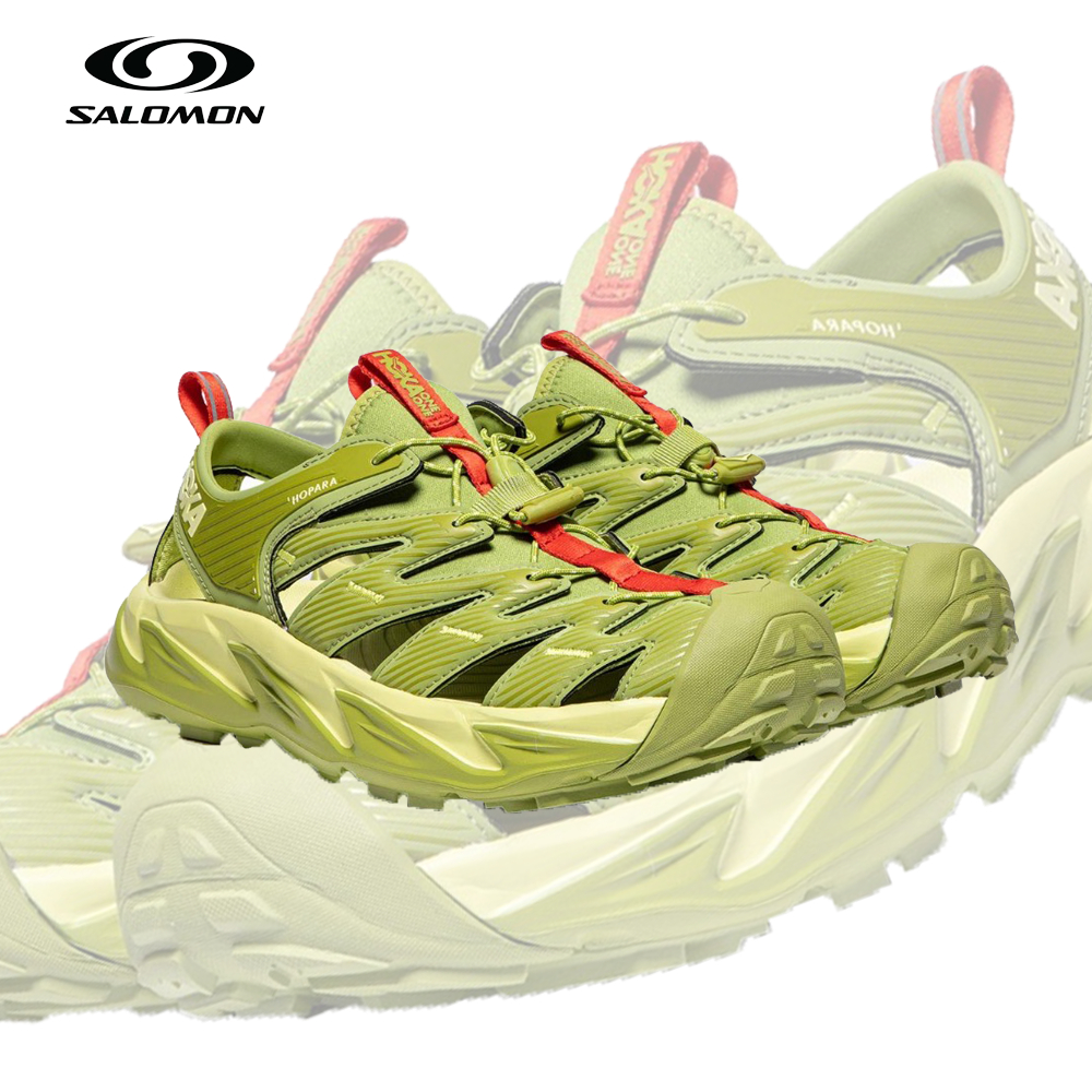 HOKA ONE ONE Hopara OG Green / Blue orange Unisex รองเท้าแตะ ของแท้100%