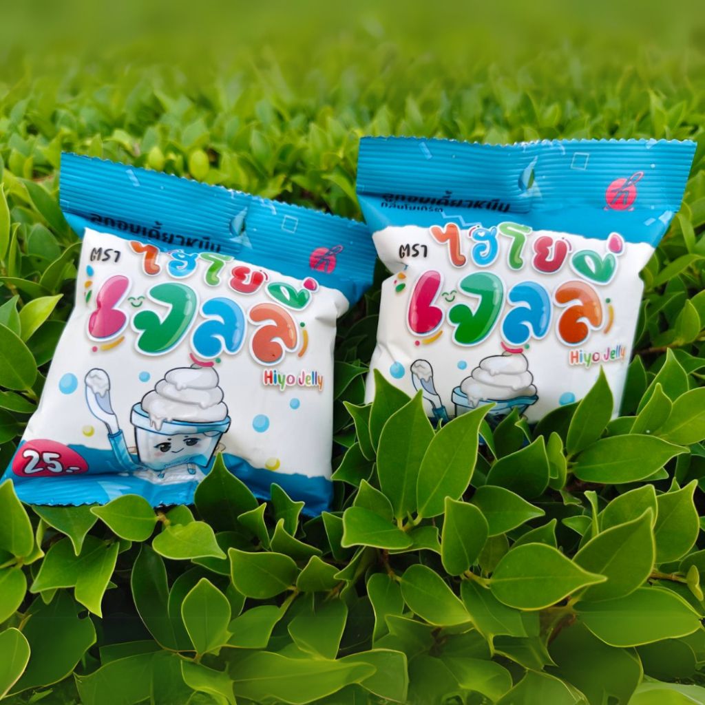 Hiyo Jelly รสโยเกิร์ต🤍และรสลิ้นจี่ สตอเบอร์รี่ เลม่อน🩷🍓🍋