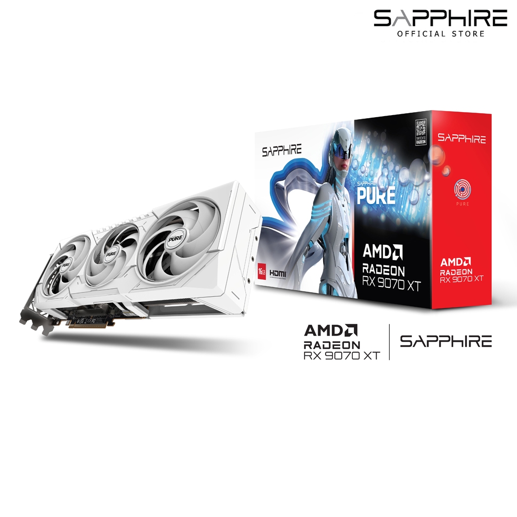 VGA SAPPHIRE PURE AMD RADEON RX 9070 XT GAMING OC 16GB DUAL HDMI/DUAL DP