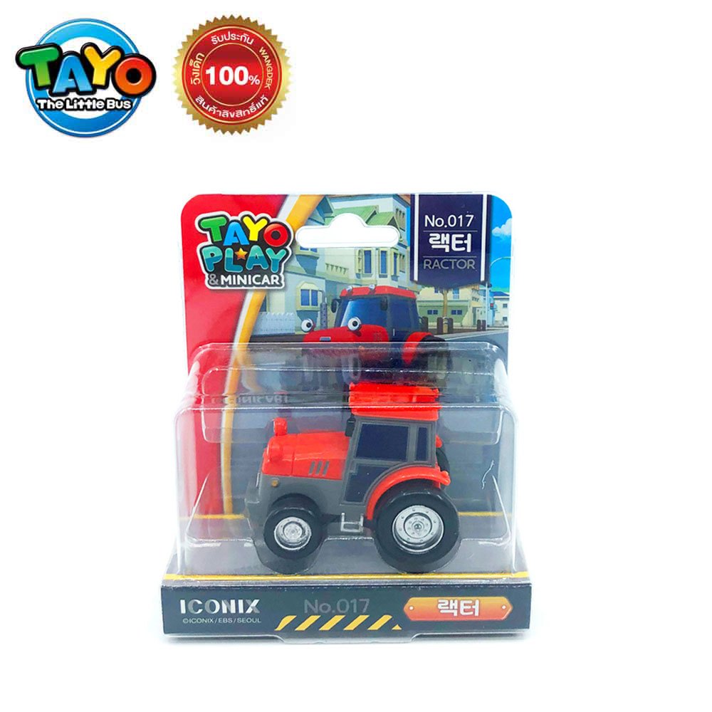 Tayo Play & Mini Car - Ractor  ทาโย เพลย์&มินิคาร์ - แรคเตอร์ TYT120030 ของเล่นเด็ก รถของเล่น