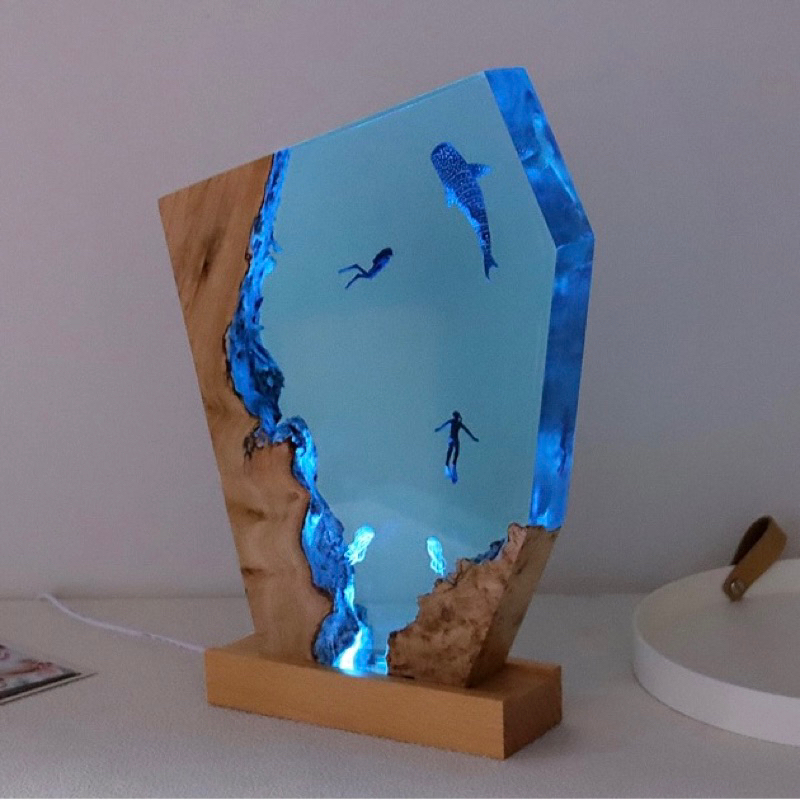 #พร้อมส่ง โคมไฟ Whale Shark Lamp & Jelly Fish