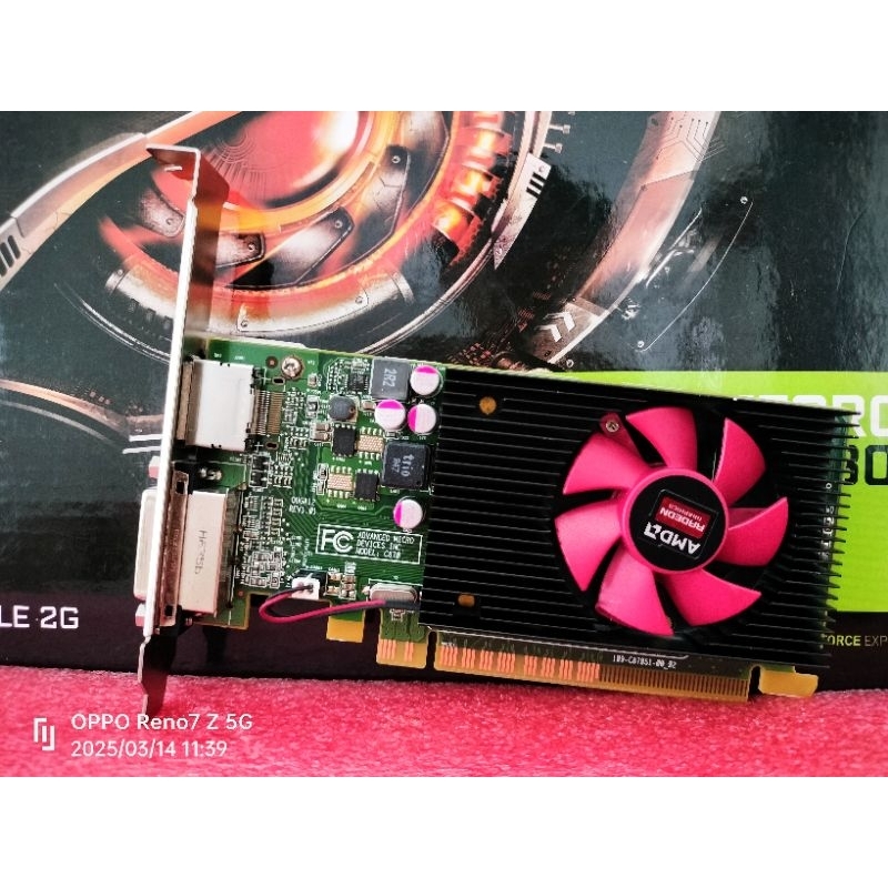 การ์ดจอ AMD Radeon R5 340X 2GB  ( DVI + DP ) แท้ ถอดจากเคส DELL ปกติ ทุกพอร์ต สภาพสวย