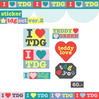 sticker TDG set ver.2 ♥️ teddy green