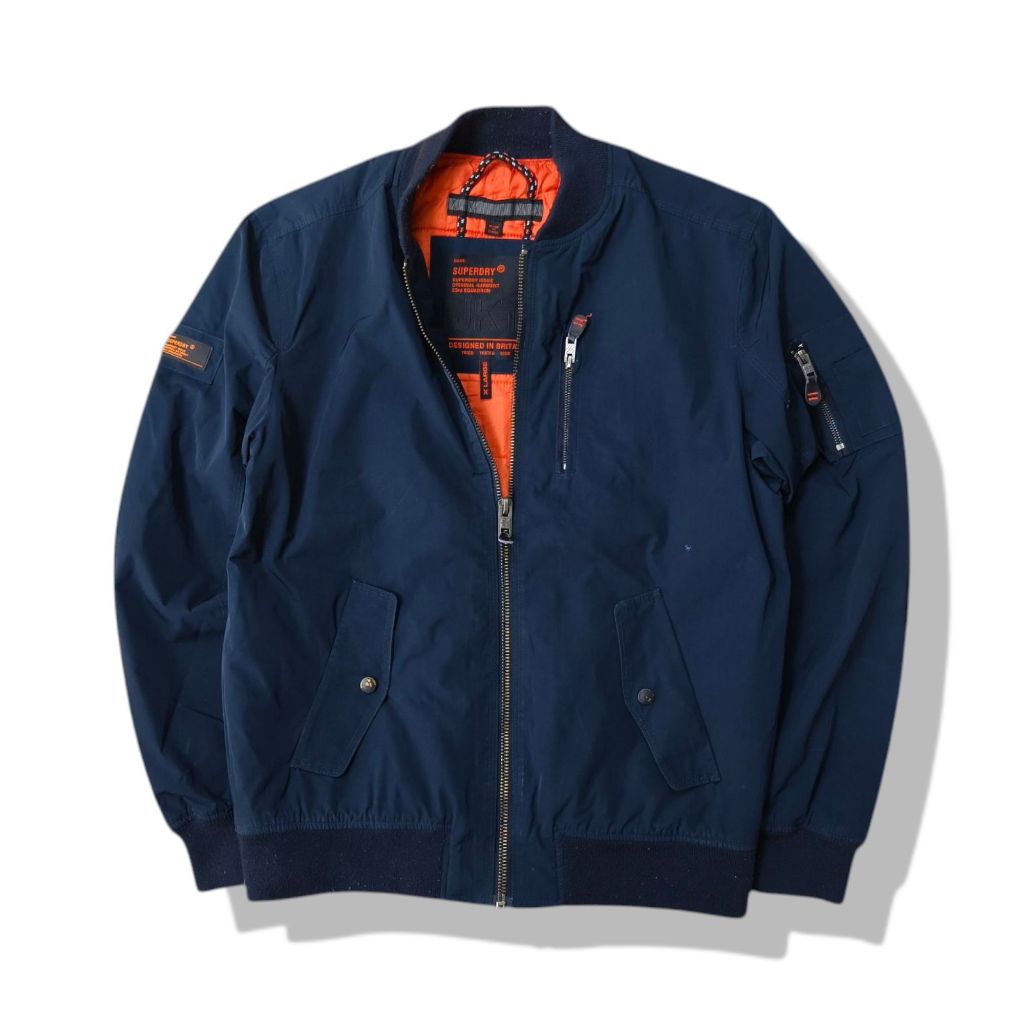 Superdry Wax Flight Bomber Jacket รอบอก 47”