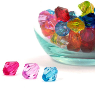 คริสตัลพลาสติก   4-10มม. (80-100 กรัม) ลูกปัดทรงคริสตัล