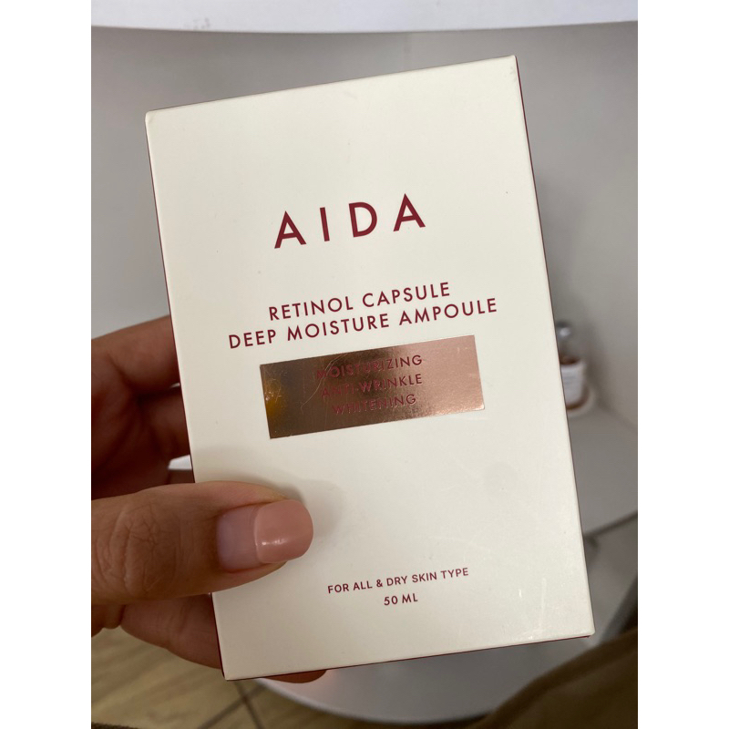 Aida retinol deep moisture ampoule เรตินอล5%ลดริ้วรอย คอลลาเจน510,000ppm