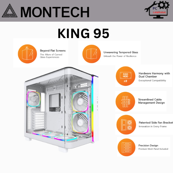 CASE MONTECH KING 95 WHITE