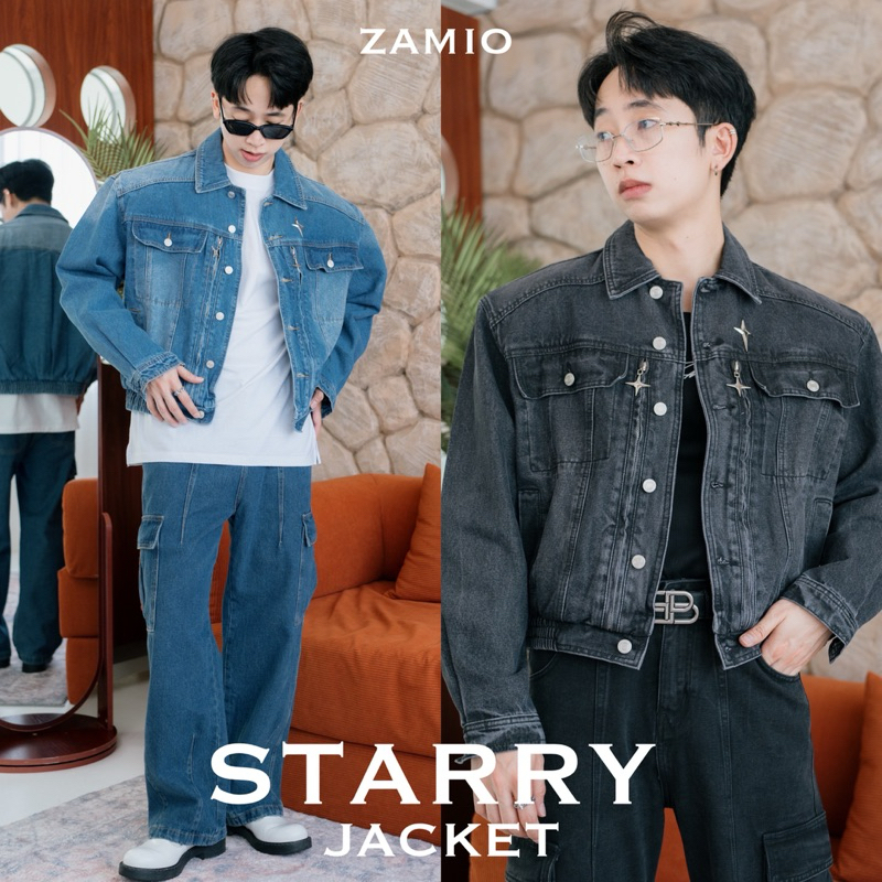 STARRY JACKET เสื้อแจ็กเก็ตยีนส์ทรงโอเวอร์ไซส์