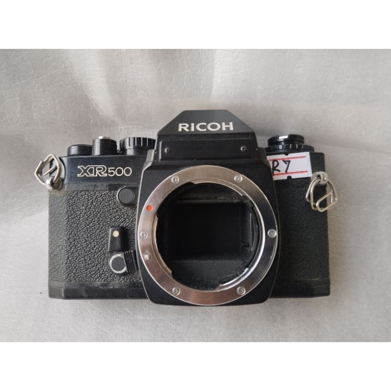 กล้องฟิล์มricoh xr500 auto(อ่านให้เข้าใจก่อนซื้อ)​เทสเบื้องต้นขึ้นฟิล์มไม่ได้ชัตเตอร์ไม่ได้​ กระจกค้