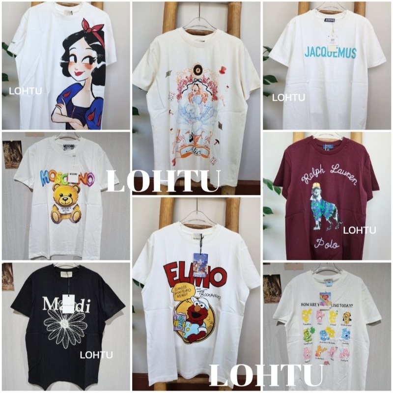 (Loh Tuโล๊ะตู้) 1/2 New เสื้อยืด งานวาเลน T-SHIRT VALEN / SEOULER🍒มีหลายลาย🍒