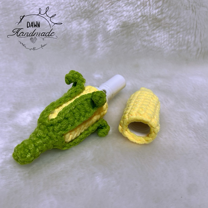 เคสยาดม ข้าวโพด ยาดมขนาด 2 ML (เฉพาะเคส) เคสยาดมถักไหมพรมข้าวโพด