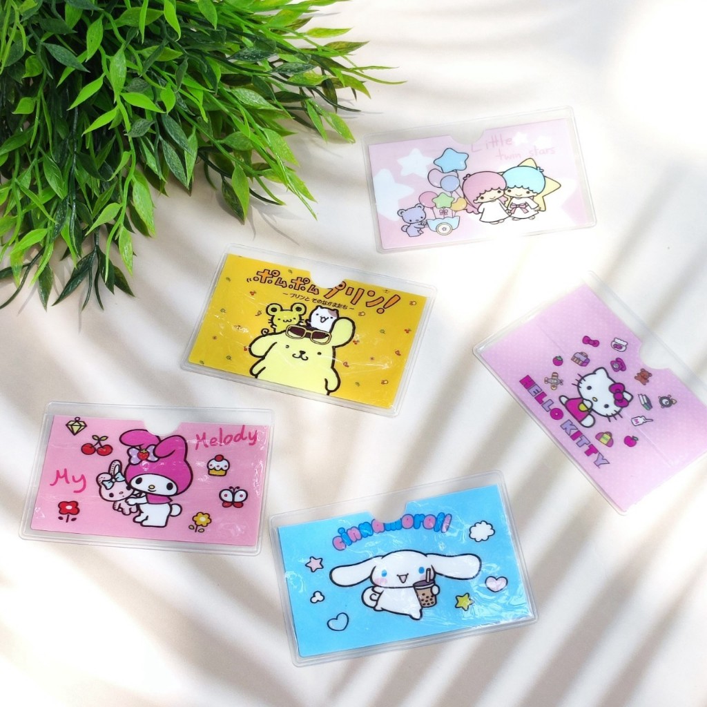 ซองใส่บัตร ลายการ์ตูนน่ารัก ใส่บัตรได้ 2 ใบ สั่ง 3 ชิ้นขึ้นไป คละลายได้