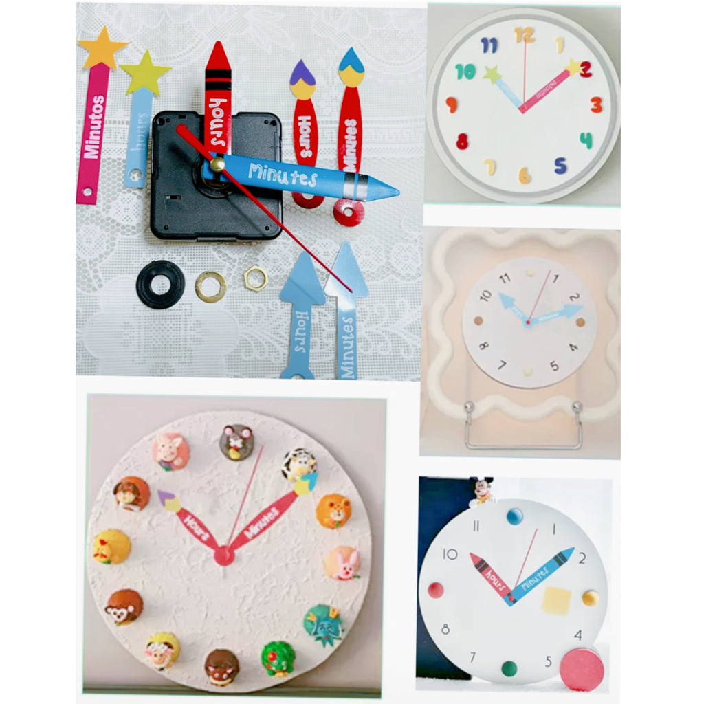 ชุดอะไหล่ซ่อมนาฬิกาควอตซ์ เข็มชั่วโมง นาที วินาที DIY 1 ชุด(M5/12)