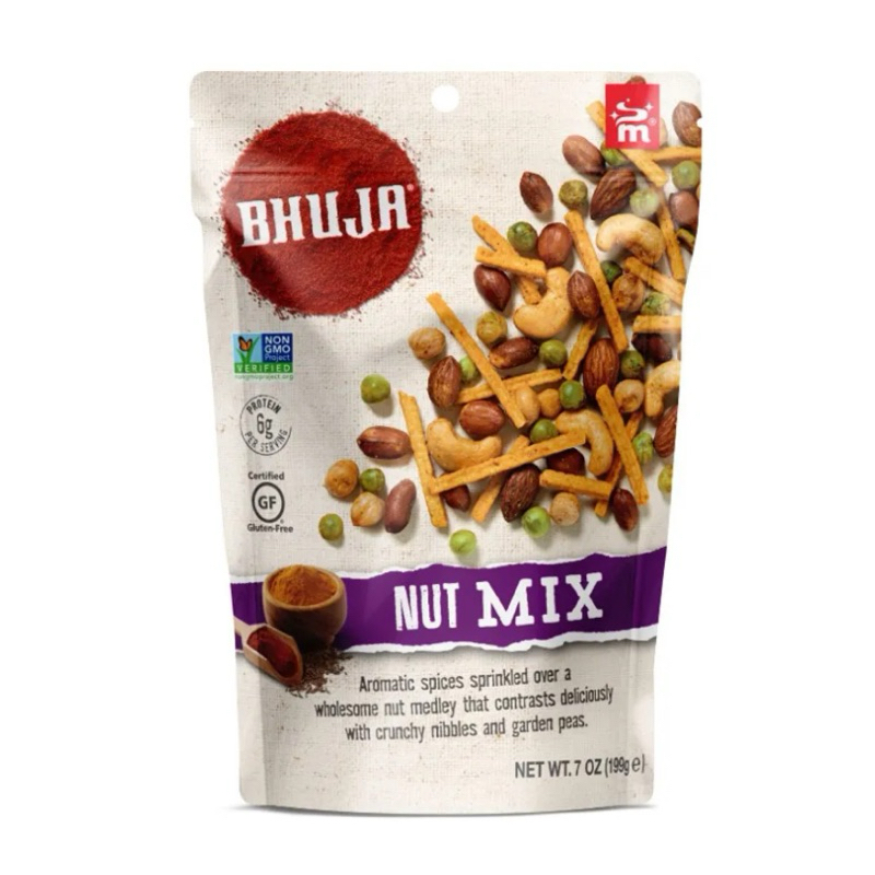 BHUJA Vegan NUT MIX/ANCIENT GRAIN TWISTS/ORIGINAL MIX/BEER MIX 150g ธัญพืชรวมทอดกรอบ ตรา บูจา