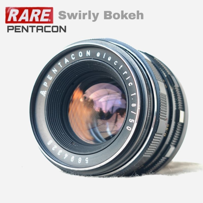เลนส์มือหมุน Pentacon Electric 50mm F1.8 swirly bokeh M42 MOUNT Zebra