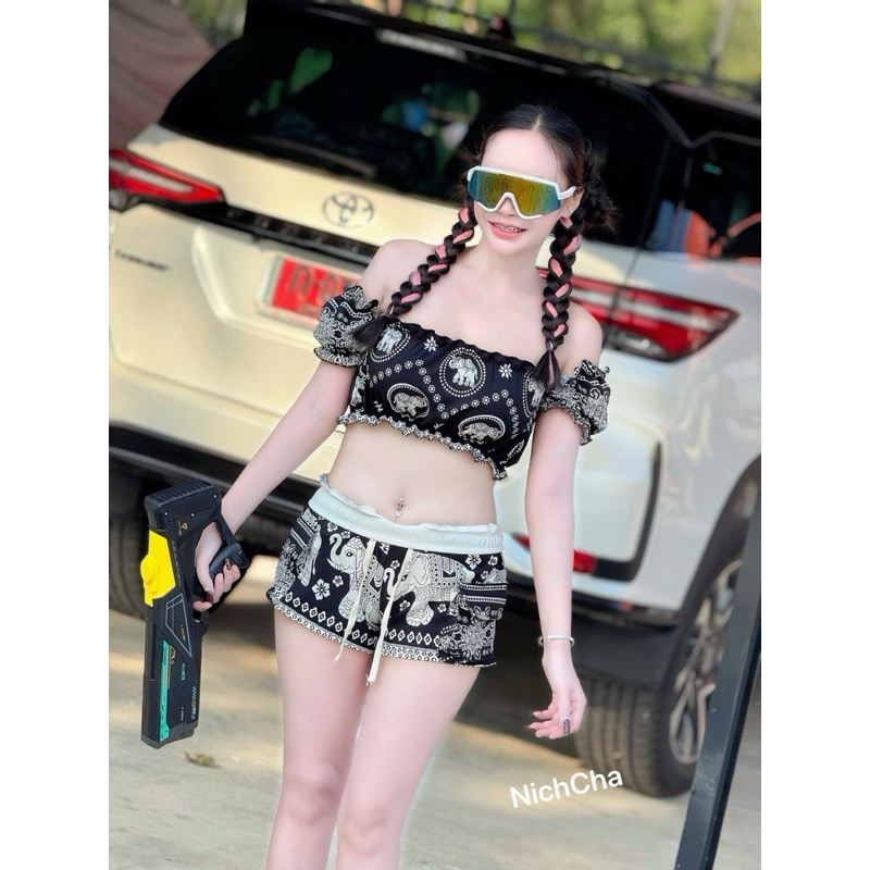 ชุดเซตลายช้าง สวยทุกสี