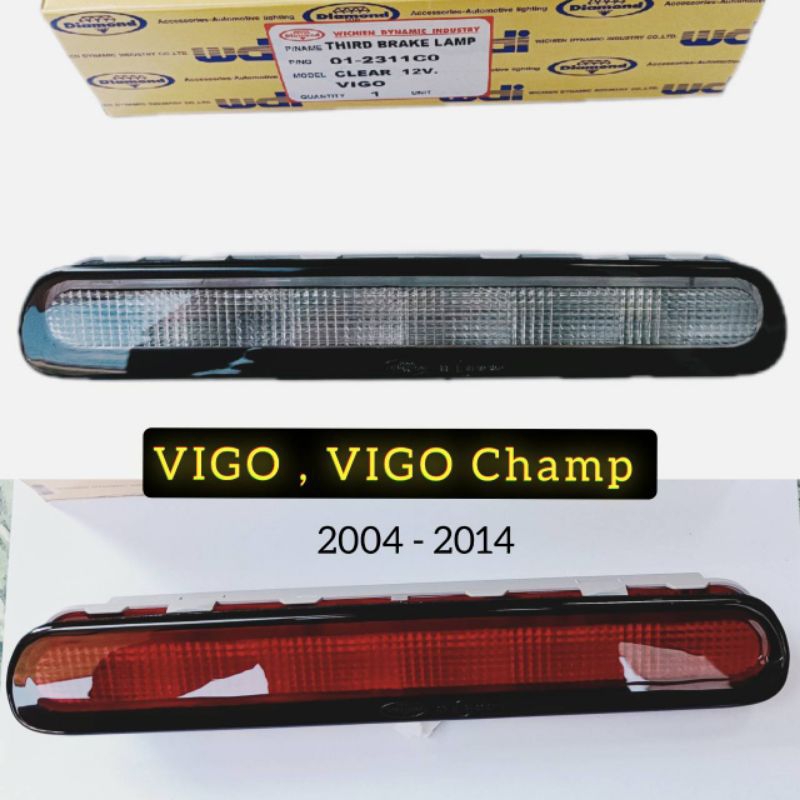 ไฟเบรคฝาท้าย ไฟเบรคดวงที่3 Toyota Vigo , Vigo Champ ปี 2004 -2015 ไฟ LED มีสีขาว และ สีแดง แบรนด์ Diamond ราคาต่อ 1ดวง