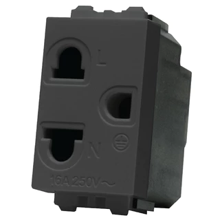 เต้ารับกราวด์เดี่ยว 3 ขา 1ช่อง รุ่น C120 แบรนด์ Fujicut