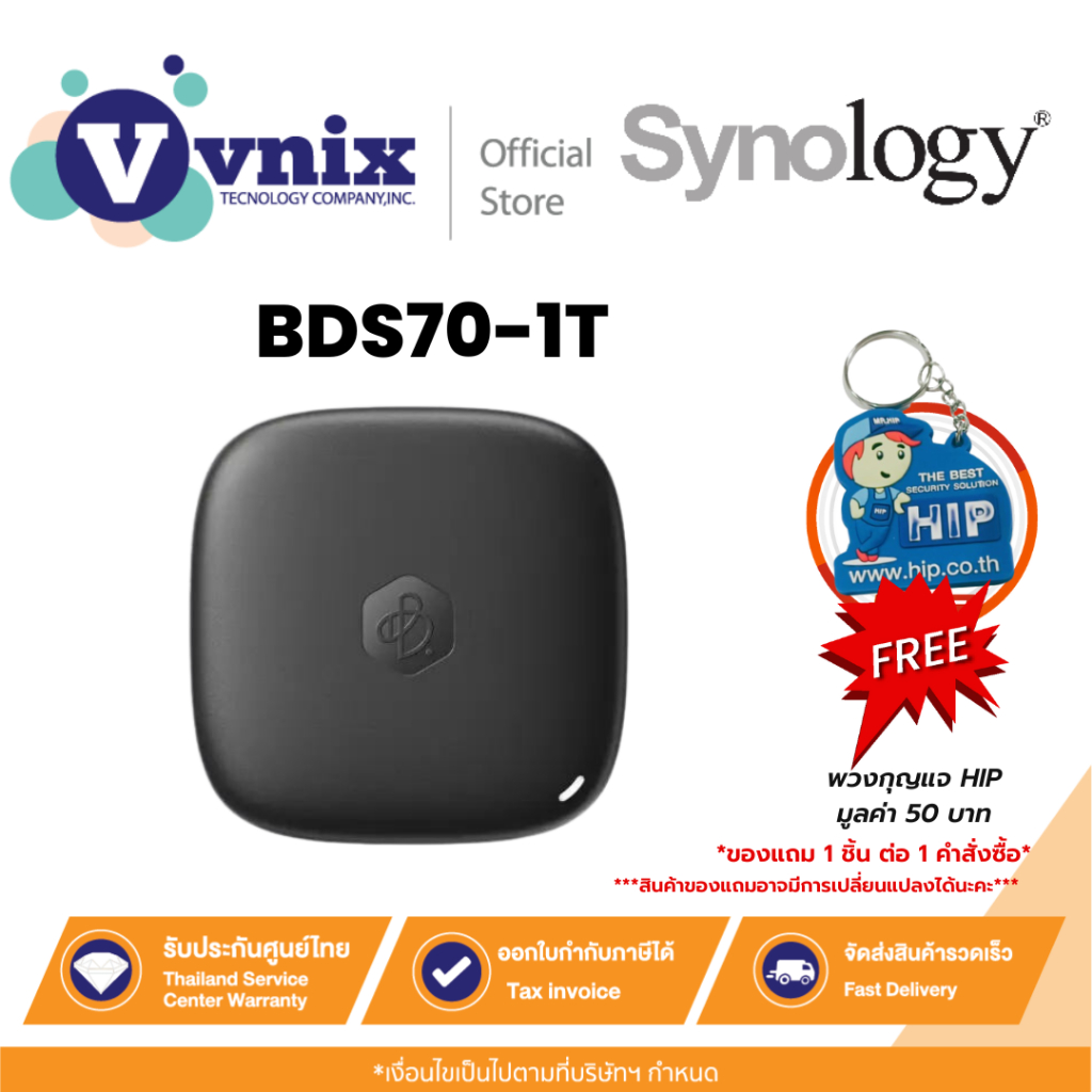 Synology BDS70-1T BeeDrive 1 TB USB 3.2 Gen 2 (10Gbps) Type-C  By Vnix Group