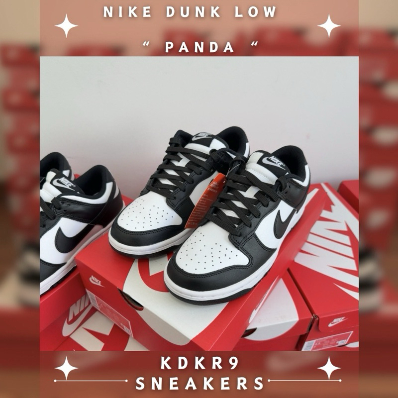 [ พร้อมส่ง ] Nike Dunk Low Panda สีฮิต แต่งตัวง่าย เข้ากับทุกลุค ของแท้100%