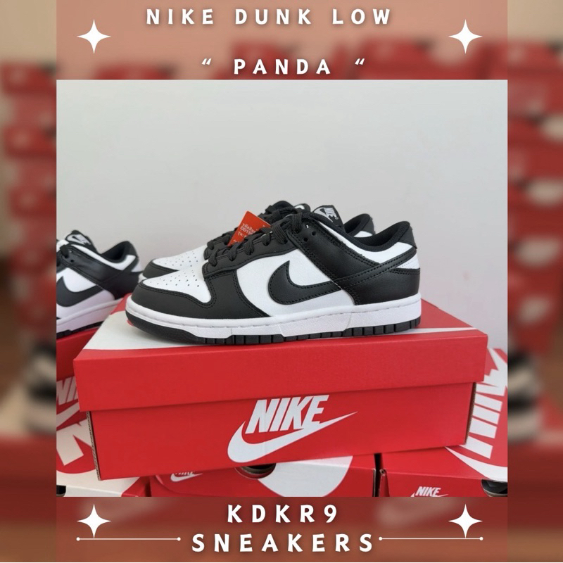 [ พร้อมส่ง ] Nike Dunk Low Panda สีฮิต แต่งตัวง่าย เข้ากับทุกลุค ของแท้100%